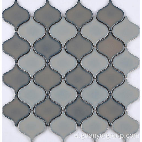 Gạch Mosaic pha trộn màu sắc mờ